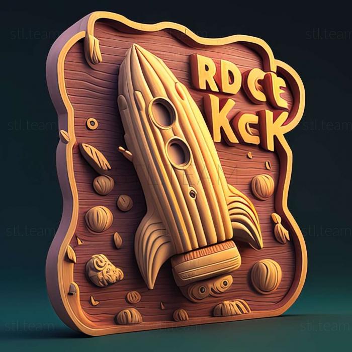 3D model Adventures of Rick Rocket game (STL)